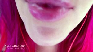 Sensual experience: Licking and mouth play in a POV gloryhole setting
