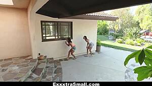 Small babes fucked by huge cock!