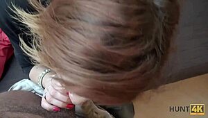 Hunt4K Tells How Jenifer Red Satisfied a Stranger for Cash Outdoors