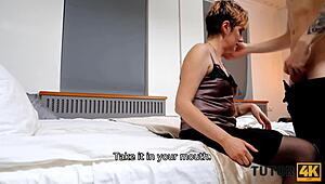 Tutor4k teacher is a respected woman that acts like a slut during sex