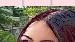 Drawing a hot african woman in bikini on the beach while masturbating