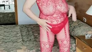 HUGE NATURAL TITS BOUNCING IN BODY STOCKINGS AND NAKED BY HOT MILF MARIAOLD