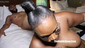 Monster BBC Redzilla fucking Berry's gorgeous guts intensely