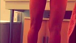 Second day in Paris flashing panties with big black cock