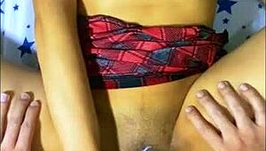 Neighborhood Friend Seduces Shy College Boy, Watched By Security Cameras!