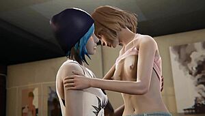 Life Is Strange - Chloe And Maxine Experience Squirting Orgasm In Lesbian 3D Porn With Muff Diving And Cunilingus