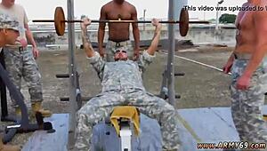 these russian soldiers fuck in gay videos with muscle army boys