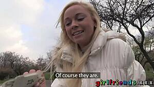 Girlfriend's Horny Lesbian Friend Gets a Stranger to Eat Her Pussy in Passionate Session