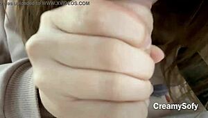 i barely swallowed hot cum in risky public sex on ferris wheel