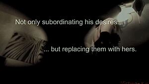 In this femdom chastity cuckold story, the wife dominates her husband in stockings and more.