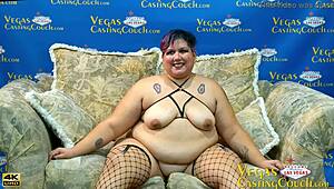 Big BBW in Vegas casting nails hot POV pussy banging