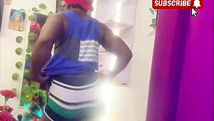 Young girl Anita tries soya milk on ass first time 😋