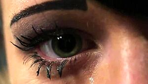 Hot Honey Receives Facial Cumshot in Blowbang, Swallowing All Jizz from Bukkake POV