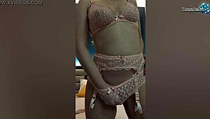 Amateur Woman Enjoys Private Moment in Bathroom