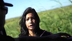 Hitching Teen Throatfucked by Maledom