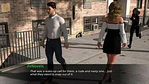 anime teen with big tits in cute outfit