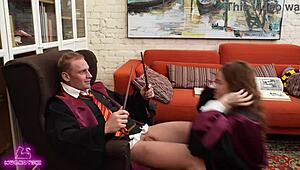 hermione blew harry potter in wild cosplay fun