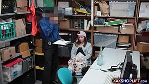 Teenie Shoplifter Caught and Screwed by Security for Freedom