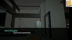 my new family game with redhead brunette