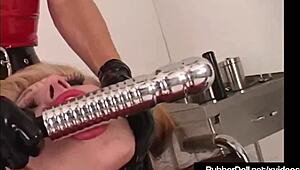 Latex nurse Rubberdoll tests kinky toys on mental patient