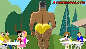 Anime gay club of big-assed males