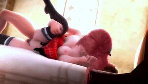 beauty pink hair student part 02 - hentai 3d 91