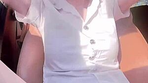 Look at this beautiful Thai girl, wanna see her nudes outside right now?