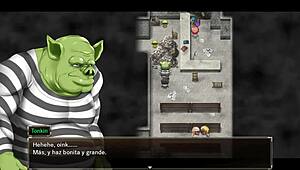 Karryn starts prison level one in hentai game