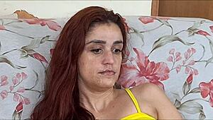 Wife shows pussy to my friend, I left them alone!