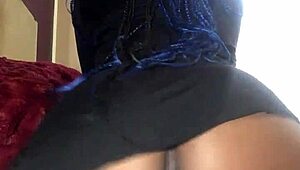 Black girl gets naughty in bed