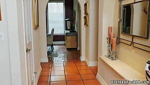 I saw this young teen give a handjob to an old man in the shower for a happy ending