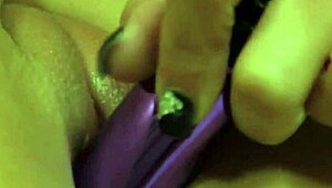 European dominatrix uses dildo in sensual bondage session