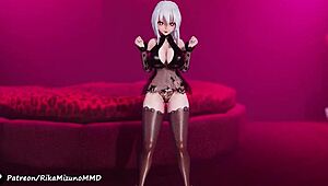Yowane Haku Performs Sexy Dance In MMD