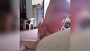 i relax on sofa with boyfriend in homemade cowgirl ride