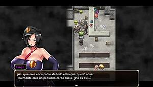 Karryn starts prison level one in hentai game