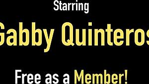 Gabby Quinteros stuffs her cunt with toy