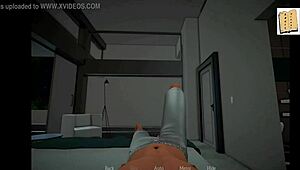 my new family game with redhead brunette