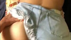 real amateur 18-year-old bent over for perfect ass fucking!