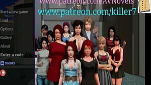 my new family game with redhead brunette