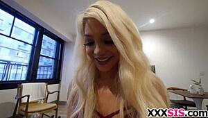 blonde teen elizabeth jolie gets fucked by her stepbro with big cock