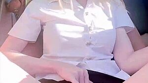 Look at this beautiful Thai girl, wanna see her nudes outside right now?