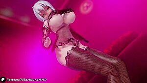 Yowane Haku Performs Sexy Dance In MMD