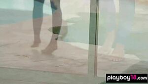 i can't stop watching jillisa lynn, hot blonde, workout naked outdoors!