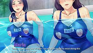 Threesome in the Pool! Neighbors Cumming Hard for Wives Ep4 😜