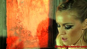 Lezdom Mistress Dominates Stunner with Strapon Fucking