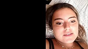 Naked woman chats and masturbates on webcam