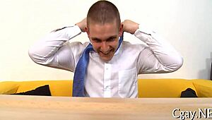 Fleshly and salacious gay blowjob and bareback sex 😈