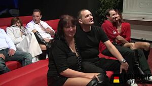 Intense Group Orgy In The Porn Cinema With Amateurs