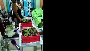 old woman looks sexy on halloween dressed as dracula showing natural tits