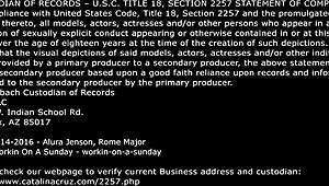 Fantasy Girl Pass - Alura Jenson shows off major league booty in blonde action